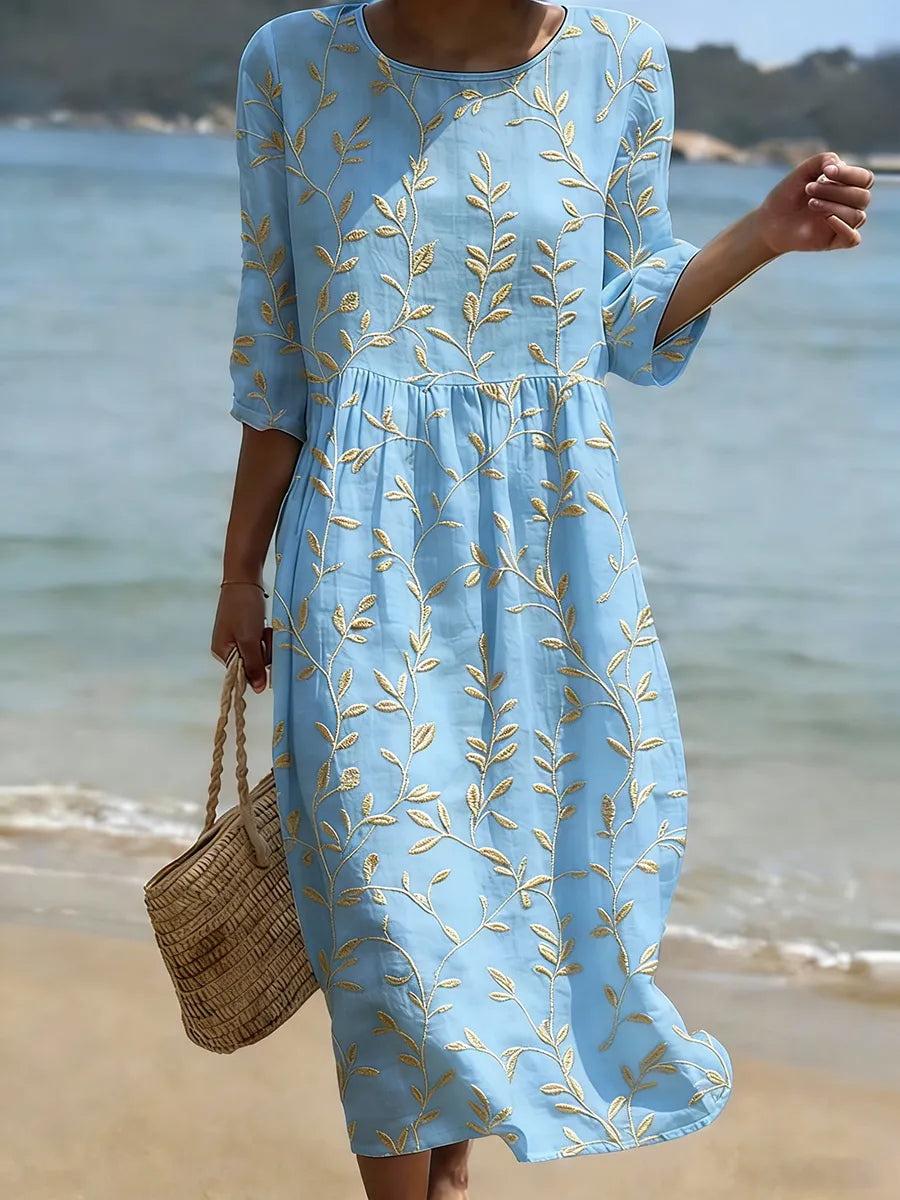 Floral Print Casual Dress – Zenith Moda