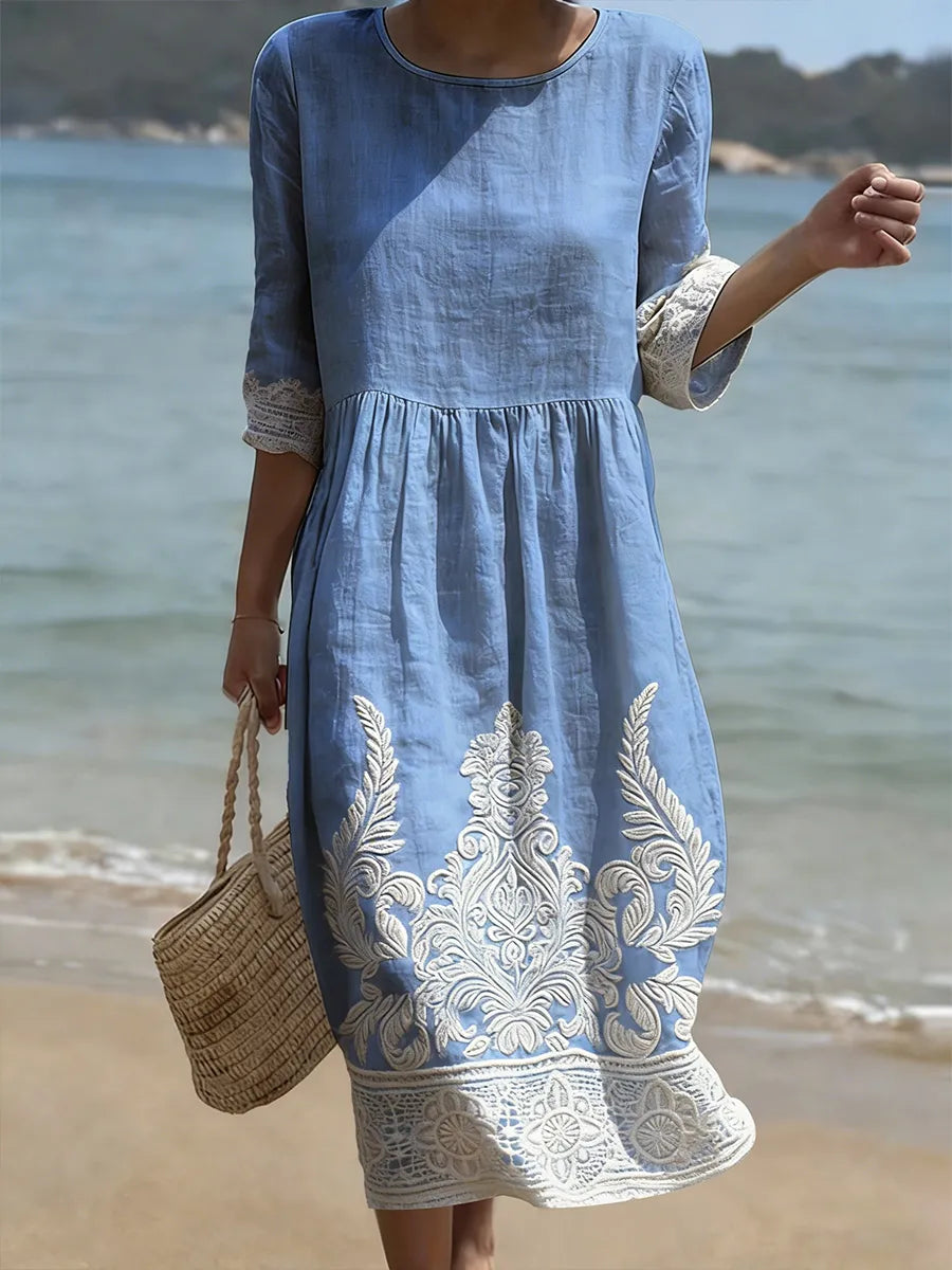 Floral Print Casual Dress – Zenith Moda