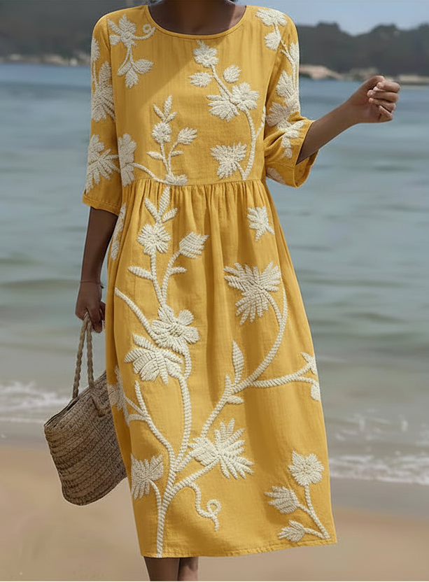 Floral Print Summer Dress – Zenith Moda