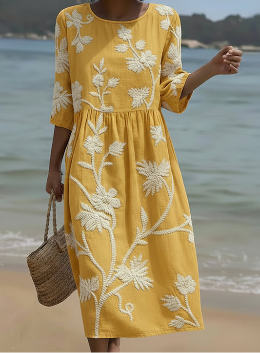 Floral Print Summer Dress – Zenith Moda
