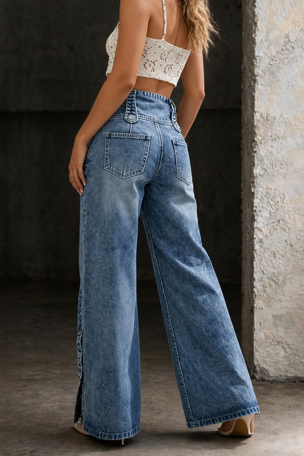 Mía | High-Waist Jeans with Side Slit
