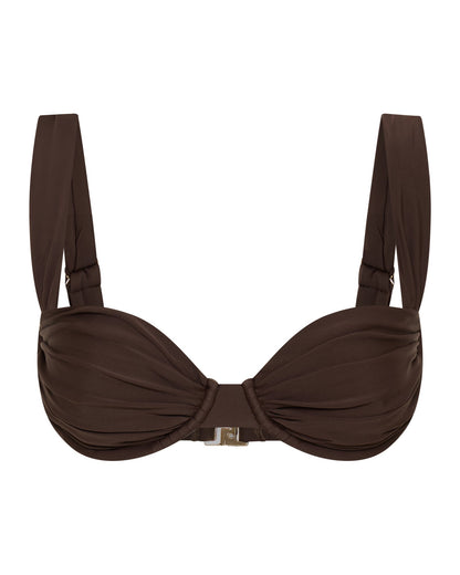 Top de bikini SIENNA en Chocolate