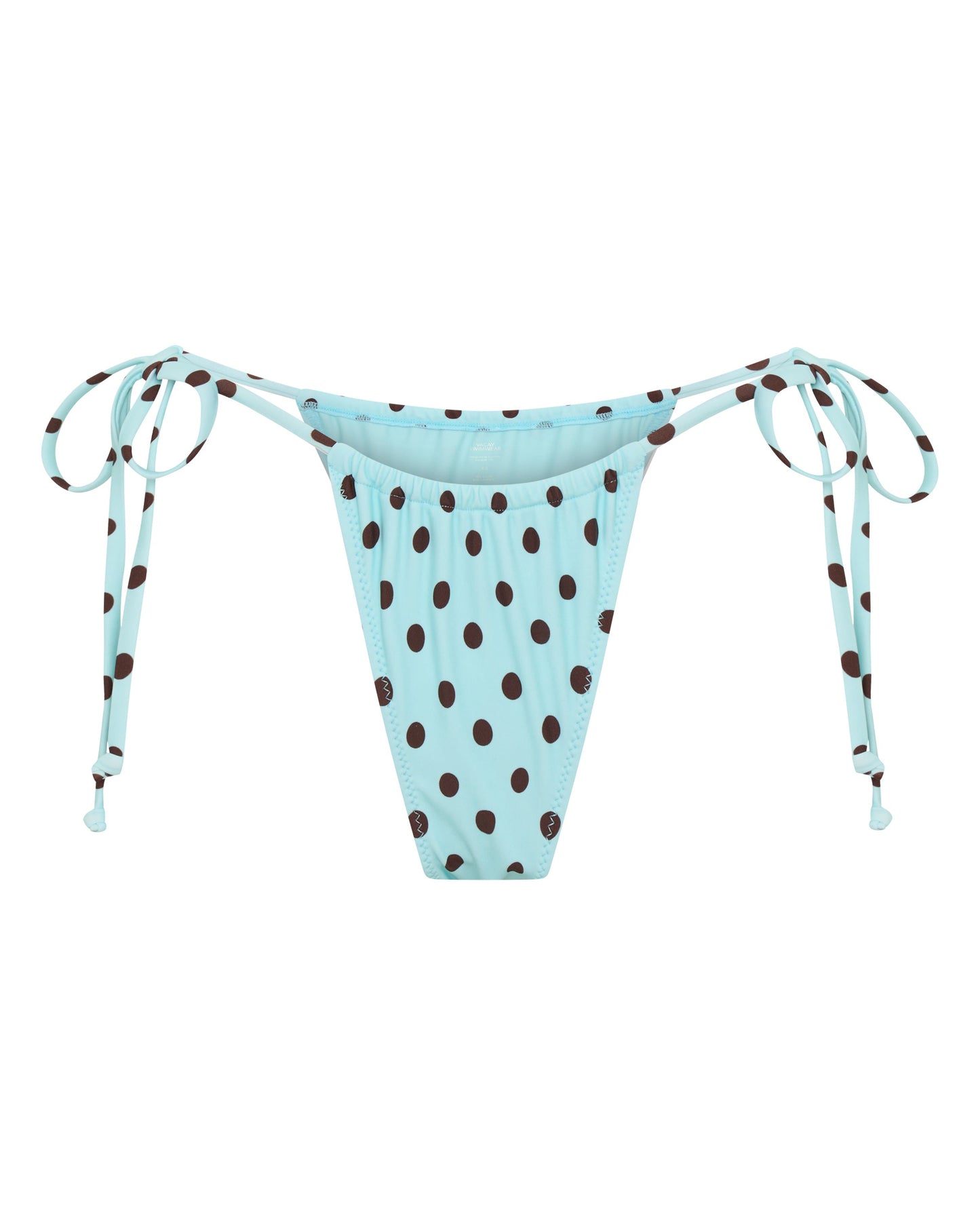 Braguita de bikini ELARA con Lazos en Azul con lunares