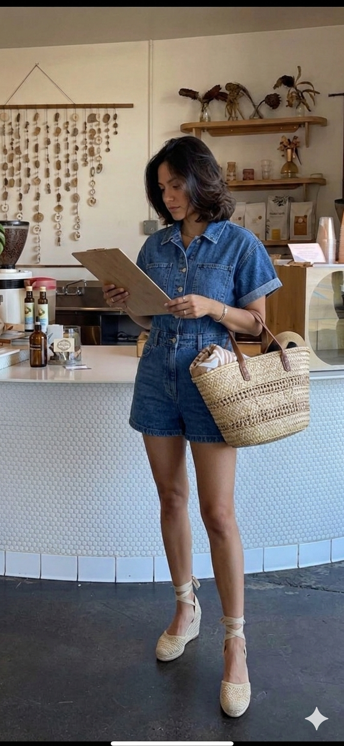 Mono Denim ( Enterizo corto)