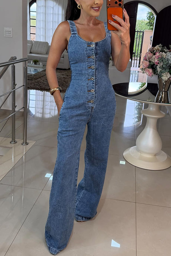 Aida | Denim Jumpsuit