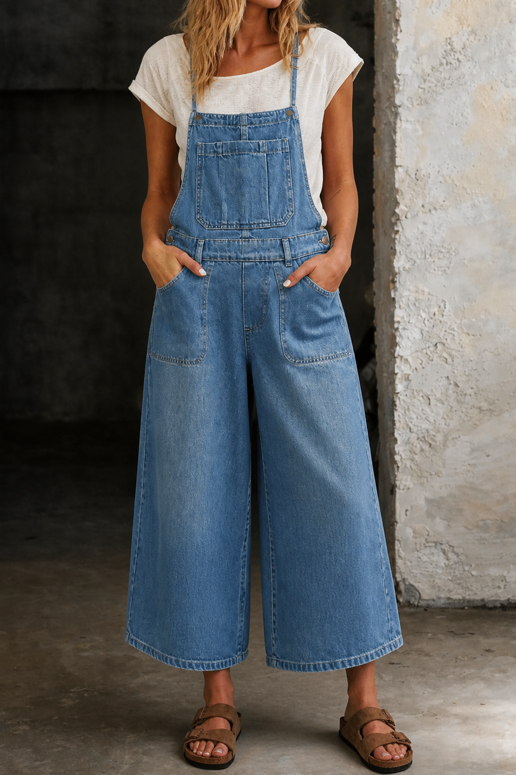 Isabel | Wide-Leg Strap Jumpsuit
