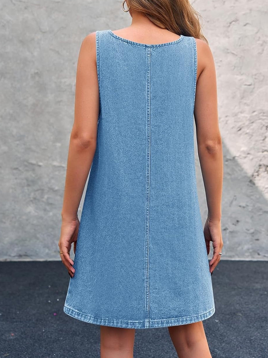 Lisa | Casual Overall-Style Denim Dress